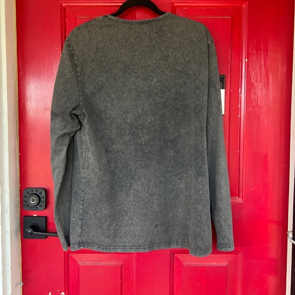 Beotyshow Men's Long Sleeve Button Up Light Grey Luxury Shirt Large Soft - Picture 6 of 8